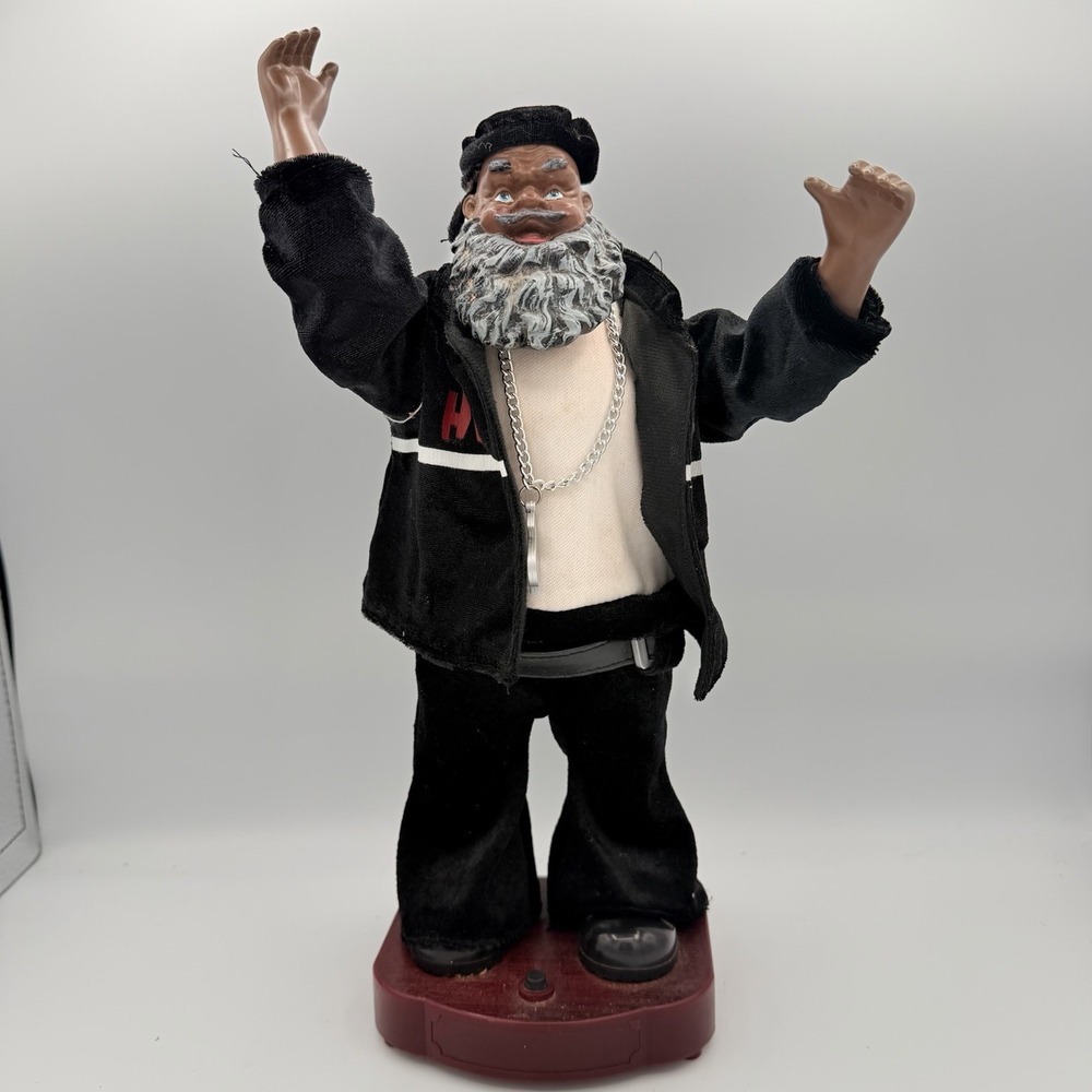 Vintage 1999 Rapping Santa Musical Bling Hip Hop Outfit Tested